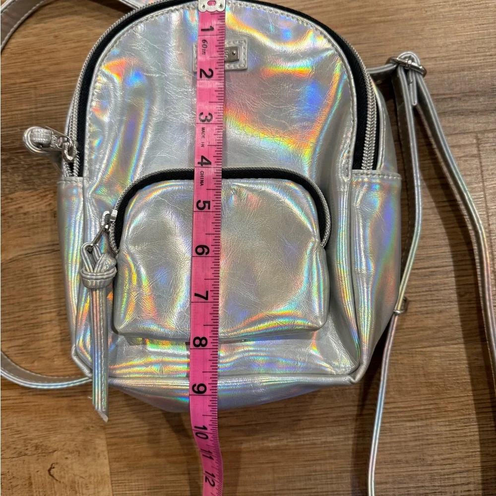 Mini Vans Iridescent/Holographic Backpack Purse | Festival/Y2K Bag